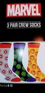 Bioworld Marvel socks size 8-12